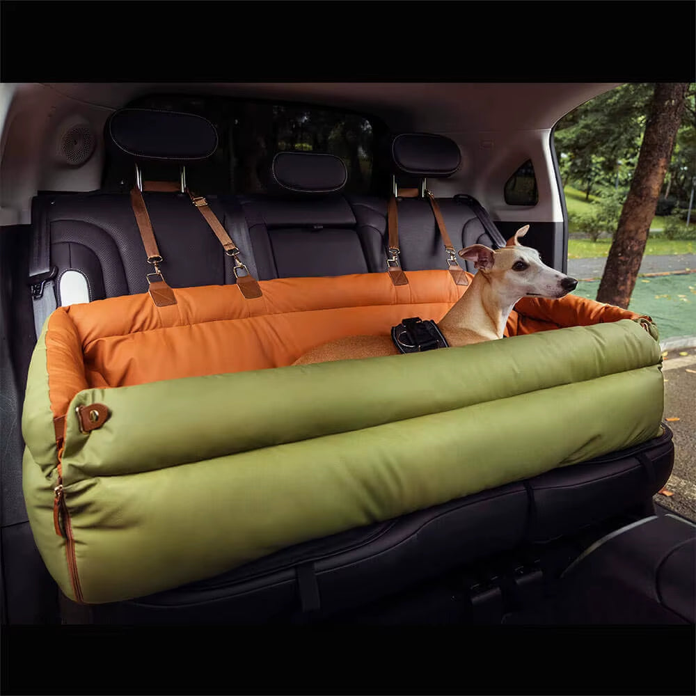 Hot Sale Luxury Foldable Anti-Scratch Dog Car Seat Booster Custom Rectangle Pet Bed for Big Dogs Modern Solid Metal Travel Bed