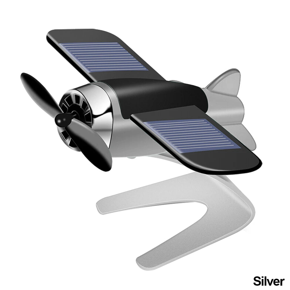 Car Air Freshener Solar Aircraft Decoration Mini Car Perfume Air Freshener Fragrance Car Airplane Ornament Car Accessories