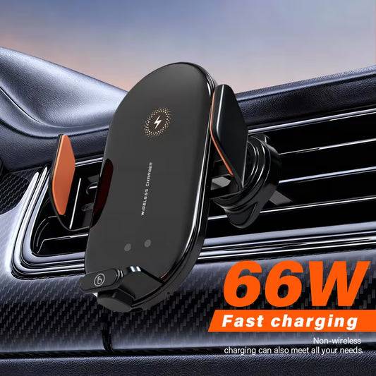 AutoLux™ GripCharge Pro – Auto-Clamp Car Mount with Fast Charging