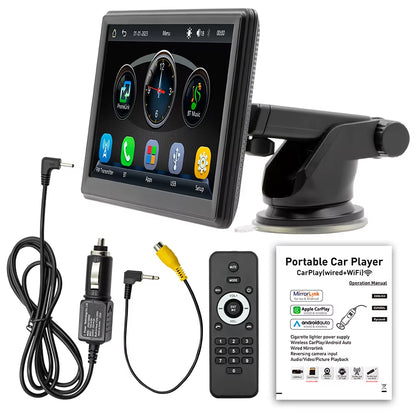 Mp5 Carplay Screen 7 Inch Touch Display Car Dvd Player for Mobile Phone Wireless Connection Car Play Monitor for Universal
