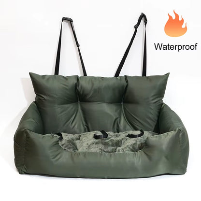 Luxury Dog Beds Waterproof Dog Car Seat Luxury Pet Car Seat Cat Beds Portable Travel Dog Car Backseat Pet Carrier Bag Pet Beds