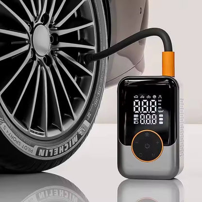 2025 Portable Wireless Electric Car Tyre Air Compressor Mini Cordless Inflatable Monitor Digital Power Bank Factory Consumers