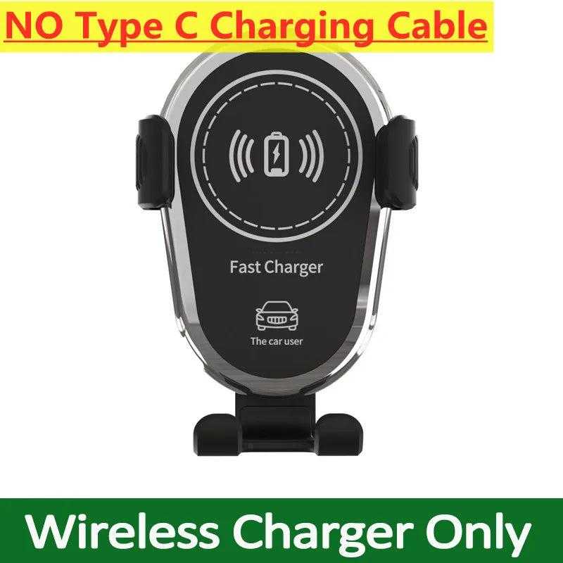 Wireless Fast Charger Car Mount Air Vent Mobile Phone Holder Charging Stand for Iphone 17 16 15 14 13 12 Pro Max Xiaomi Samsung