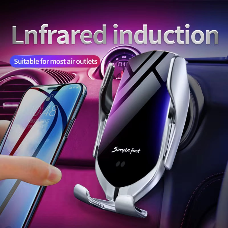 Smart Products 2025 Car Wireless Charger 15W Fast Charging Phone Holder for Iphones 15 Pro Max Earphone 16 14 13 12