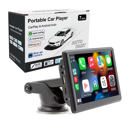 Carplay Screen 7 Inch Touch Ips Display Smart Car Radio Fm Transmitter Phone Wireless Connection Car Dvd Player with Bracket