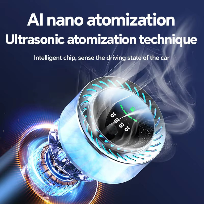 P2 Intelligent Automatic Solid Aroma Perfume Gel Cloud Machine Metal Car Aromatherapy Fragrance Oil Diffuser Air Purifier