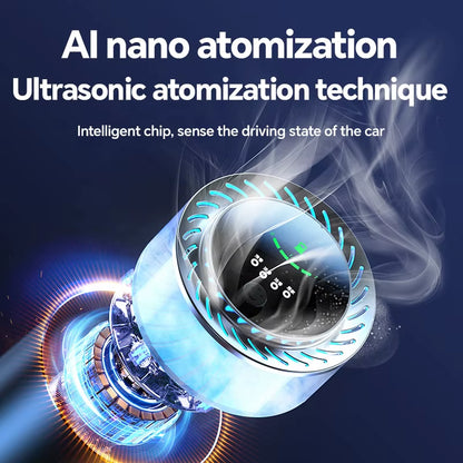 P2 Intelligent Automatic Solid Aroma Perfume Gel Cloud Machine Metal Car Aromatherapy Fragrance Oil Diffuser Air Purifier