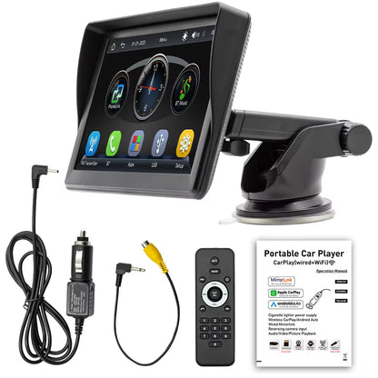 Mp5 Carplay Screen 7 Inch Touch Display Car Dvd Player for Mobile Phone Wireless Connection Car Play Monitor for Universal