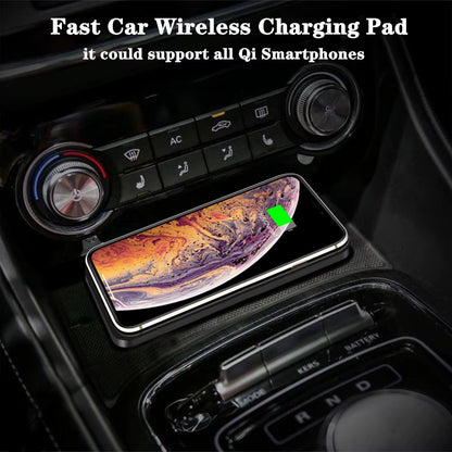 Car Wireless Charger for Iphone 17 16 15 Samsung S25 S24 Xiaomi Car Phone Charger Silicone Non-Slip Pad Induction Charging Pad
