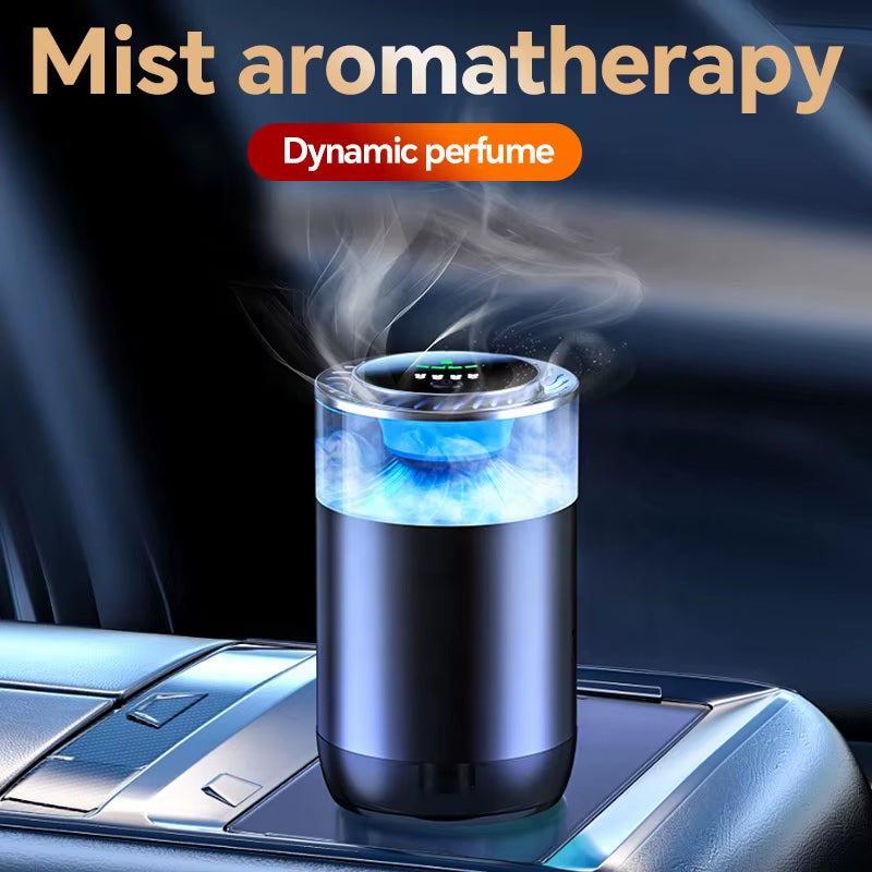 P2 Intelligent Automatic Solid Aroma Perfume Gel Cloud Machine Metal Car Aromatherapy Fragrance Oil Diffuser Air Purifier