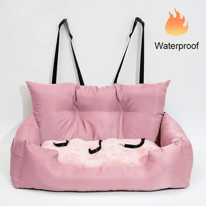 Luxury Dog Beds Waterproof Dog Car Seat Luxury Pet Car Seat Cat Beds Portable Travel Dog Car Backseat Pet Carrier Bag Pet Beds
