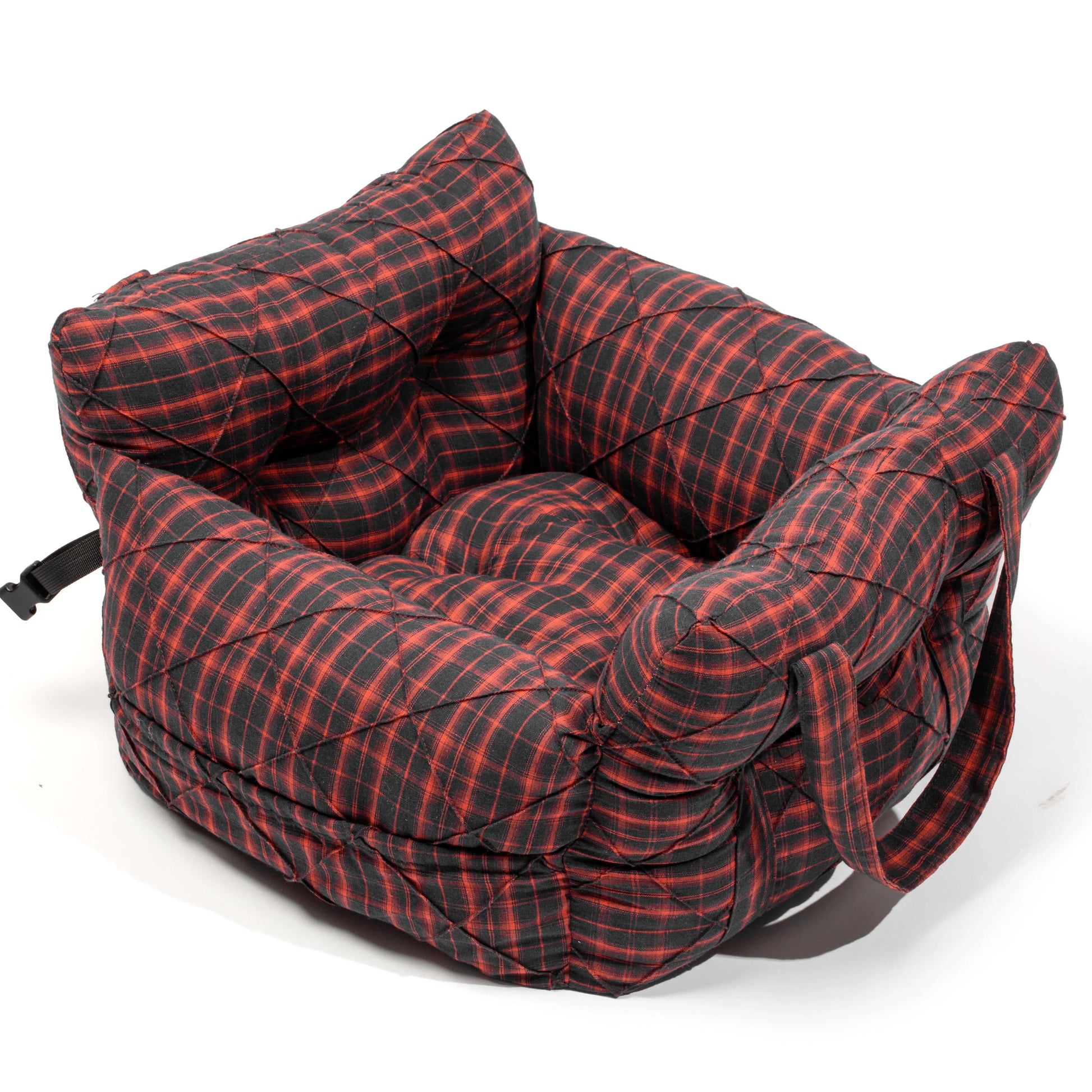 Portable Dog Car Seat Dog Travel Accessories Dual-Use Car Pet Bed Booster Seat with Handy Side Pocket for Small and Medium Dogs
