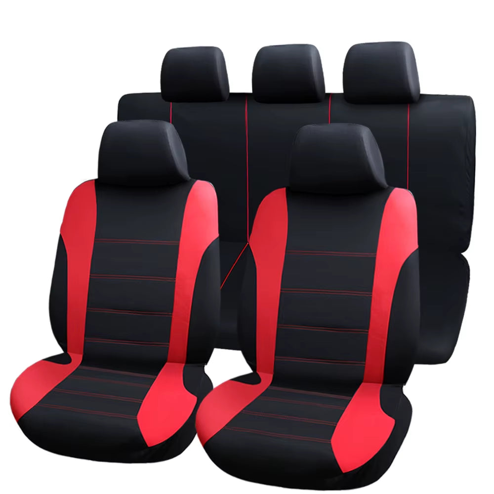 9Pcs Universal Car Seat Covers Auto Protect Covers Automotive Seat Covers