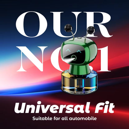 Smart Car Vent Air Freshener 4 Adjustable Spray Modes Long-Lasting Fragrance Dashboard Robot Design Usb-Powered Electric Drive