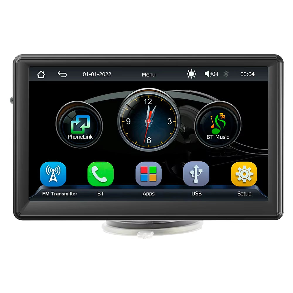 Mp5 Carplay Screen 7 Inch Touch Display Car Dvd Player for Mobile Phone Wireless Connection Car Play Monitor for Universal