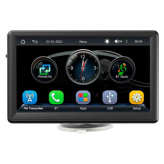 Mp5 Carplay Screen 7 Inch Touch Display Car Dvd Player for Mobile Phone Wireless Connection Car Play Monitor for Universal