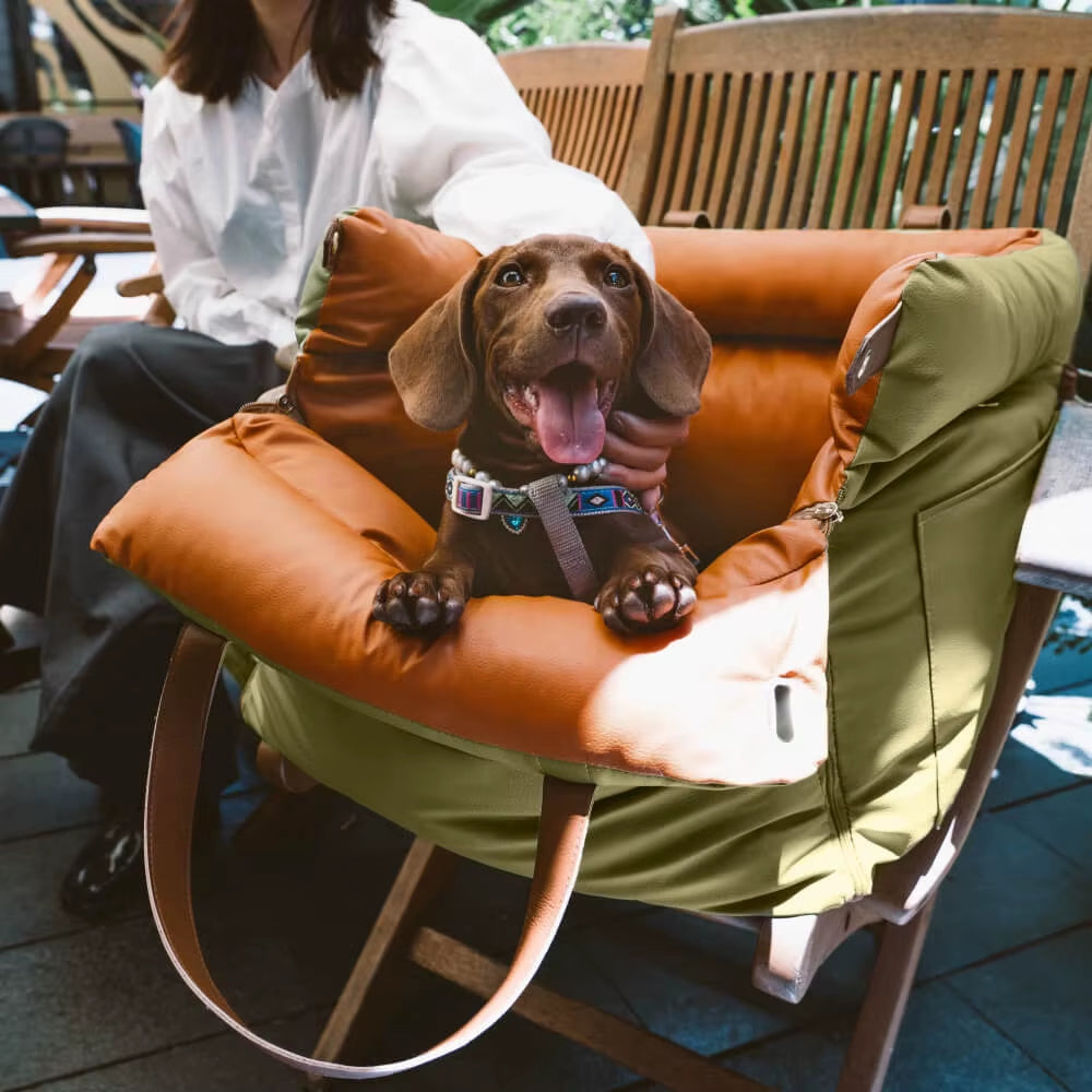 Hot Sale Luxury Foldable Anti-Scratch Dog Car Seat Booster Custom Rectangle Pet Bed for Big Dogs Modern Solid Metal Travel Bed