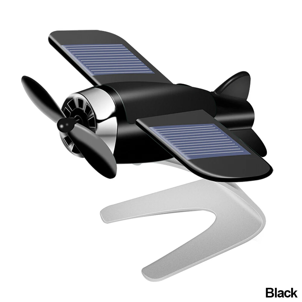 Car Air Freshener Solar Aircraft Decoration Mini Car Perfume Air Freshener Fragrance Car Airplane Ornament Car Accessories