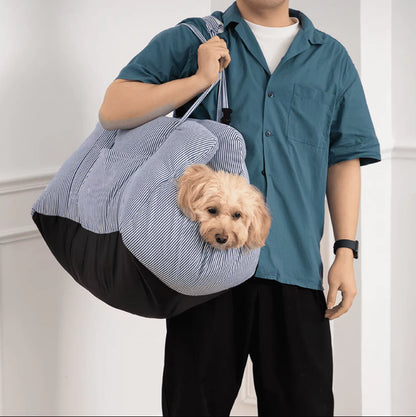 Portable Dog Car Seat Dog Travel Accessories Dual-Use Car Pet Bed Booster Seat with Handy Side Pocket for Small and Medium Dogs
