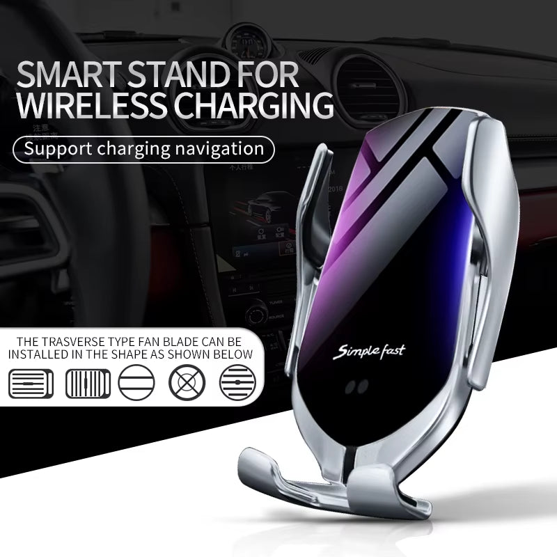 Smart Products 2025 Car Wireless Charger 15W Fast Charging Phone Holder for Iphones 15 Pro Max Earphone 16 14 13 12