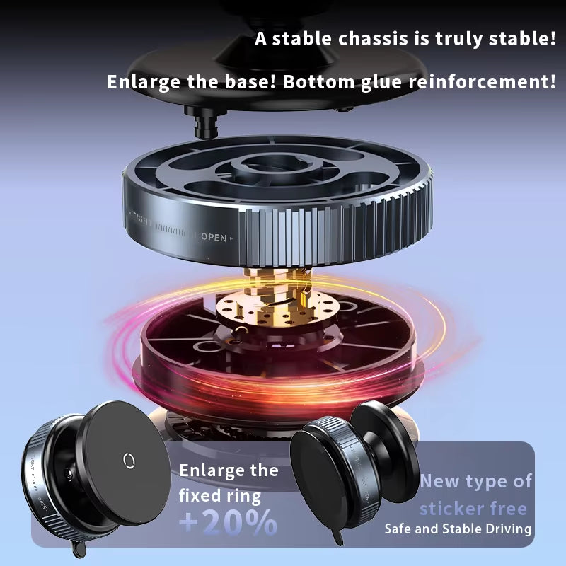 Wholesale Universal Stable Glass Vacuum Adsorption Suction 360 Rotation Mobile Screen Bracket Car Magnetic Phone Holder K009