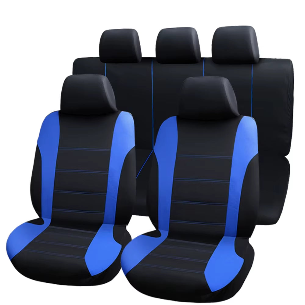 9Pcs Universal Car Seat Covers Auto Protect Covers Automotive Seat Covers