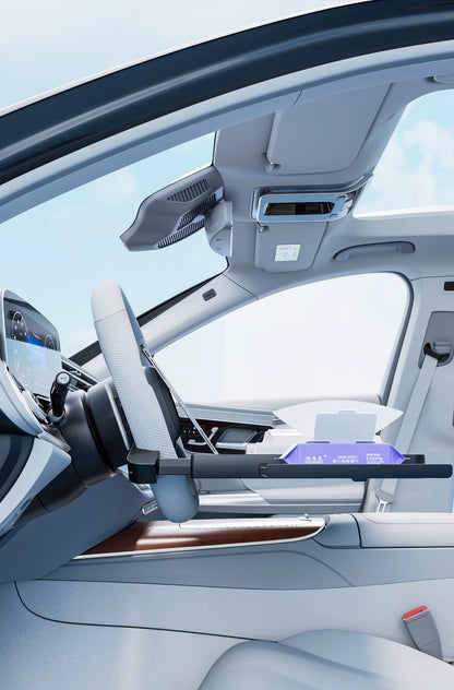 Factory Custom Multi-Functional Portable Car Steering Wheel Desk Car Food Tray for Eating with Drinks Holder