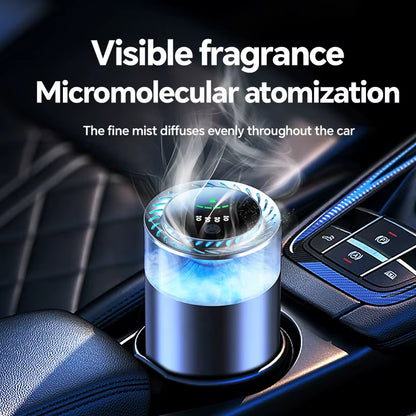 P2 Intelligent Automatic Solid Aroma Perfume Gel Cloud Machine Metal Car Aromatherapy Fragrance Oil Diffuser Air Purifier