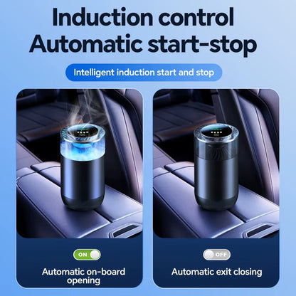P2 Intelligent Automatic Solid Aroma Perfume Gel Cloud Machine Metal Car Aromatherapy Fragrance Oil Diffuser Air Purifier