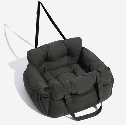 Portable Dog Car Seat Dog Travel Accessories Dual-Use Car Pet Bed Booster Seat with Handy Side Pocket for Small and Medium Dogs
