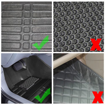 Muchkey Non Slip 5PCS Universal Car Auto Floor Mats Floor Liner Carpet PU Leather Car Floor Mats