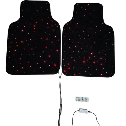 Waterproof Fiber Optic Star Light Car LED Rugs Twinkle Starlight Car Mats with APP Remote Control Light Effect