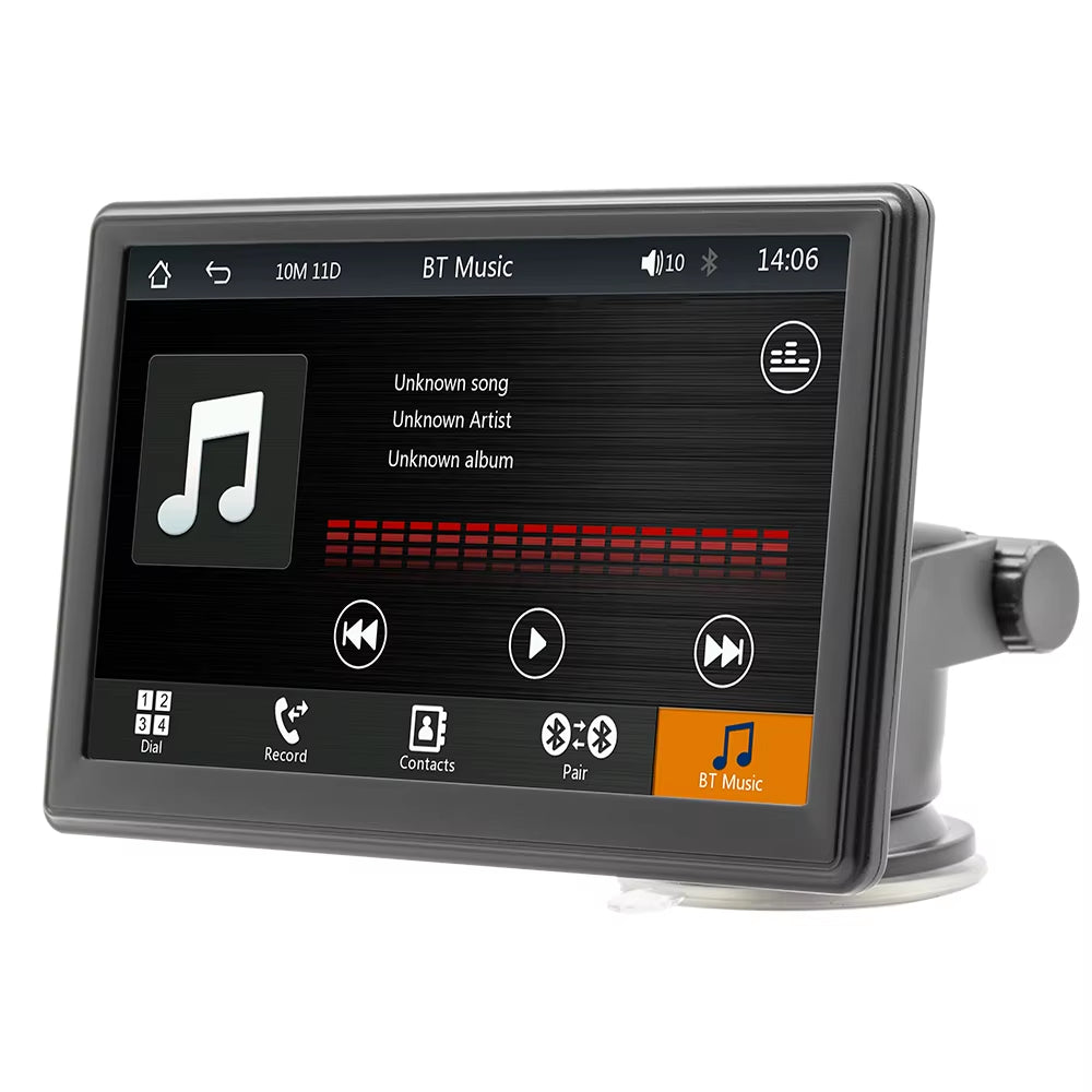 Mp5 Carplay Screen 7 Inch Touch Display Car Dvd Player for Mobile Phone Wireless Connection Car Play Monitor for Universal