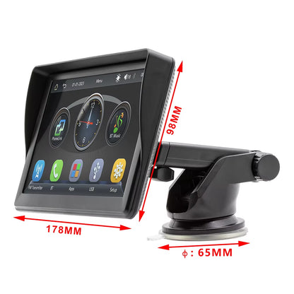 Mp5 Carplay Screen 7 Inch Touch Display Car Dvd Player for Mobile Phone Wireless Connection Car Play Monitor for Universal