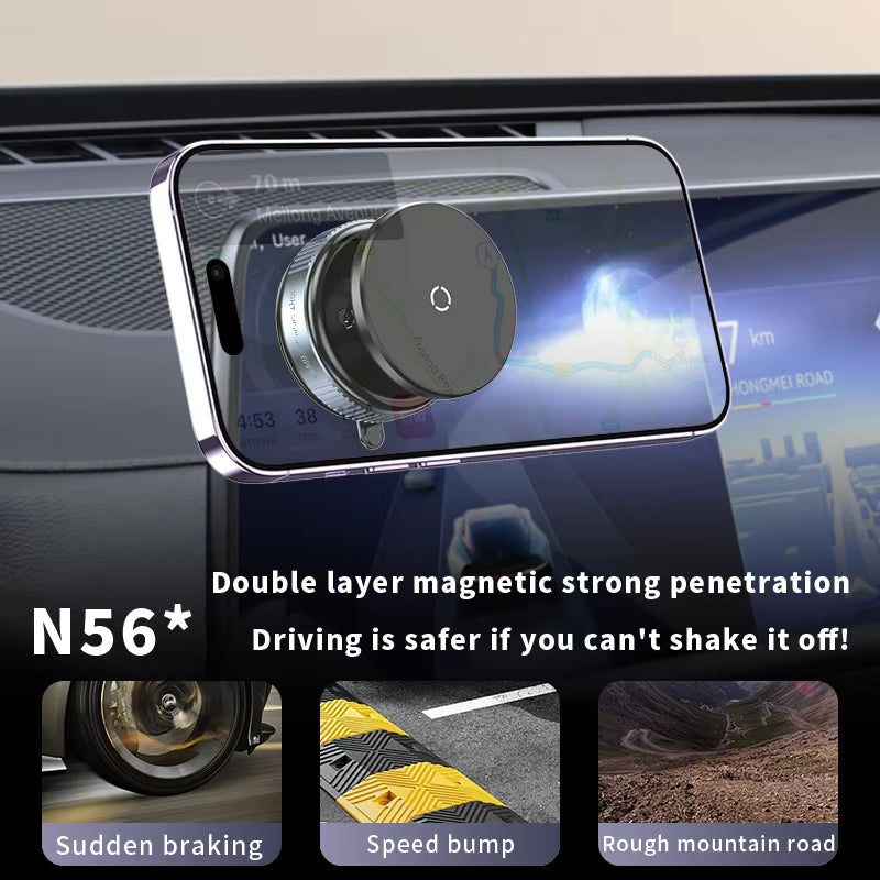 Wholesale Universal Stable Glass Vacuum Adsorption Suction 360 Rotation Mobile Screen Bracket Car Magnetic Phone Holder K009